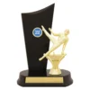 yt8626a-gold Gold gym male timber crest with plastic / timber construction