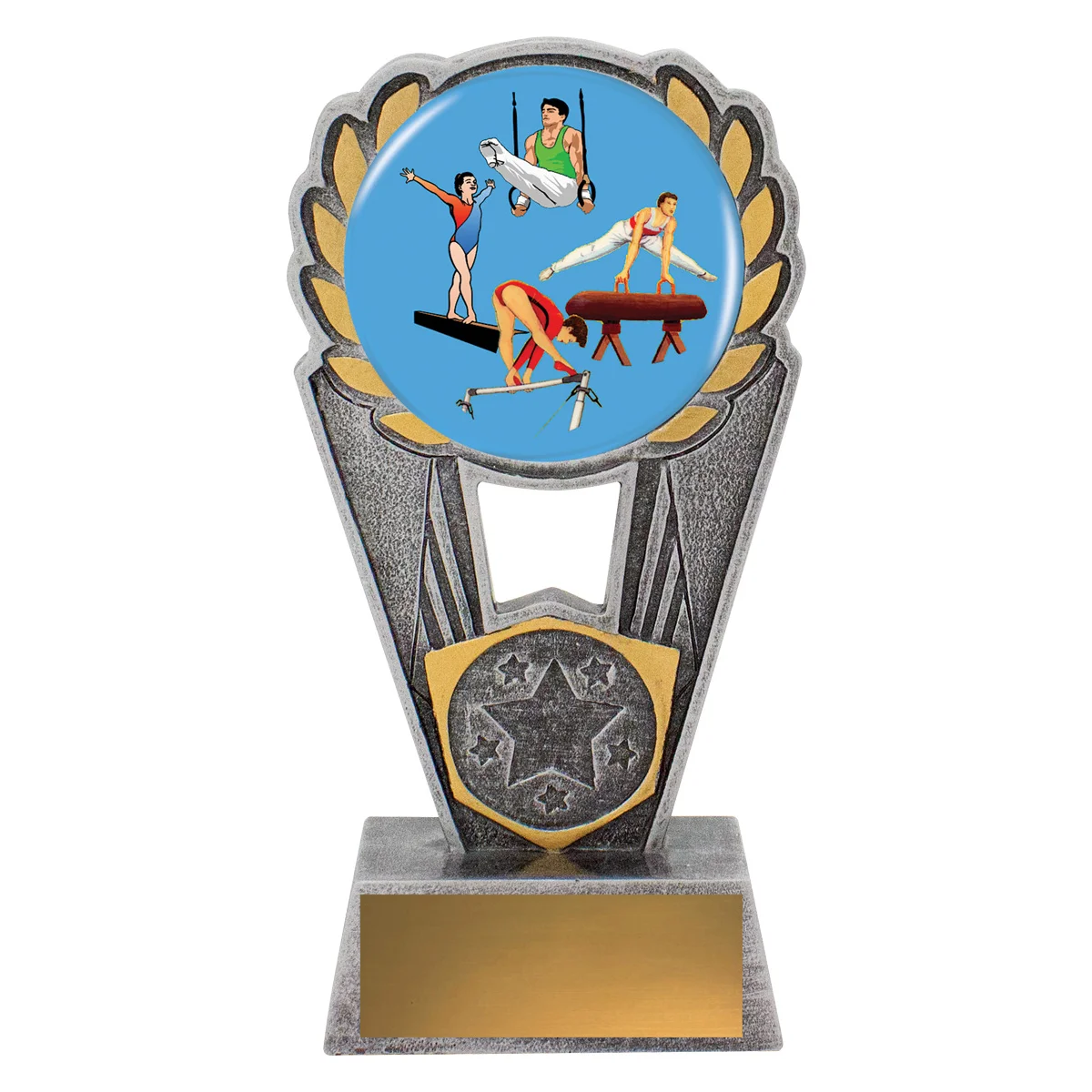 psk92a-silver Silver gymnastics polaris - colour with resin construction