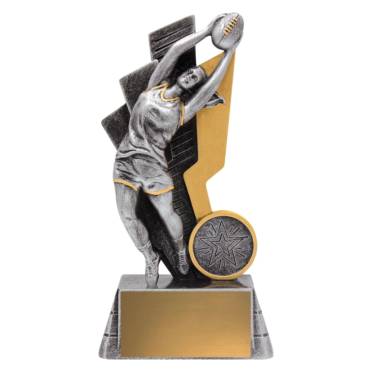 -gold Silver / gold harrier - female with resin construction