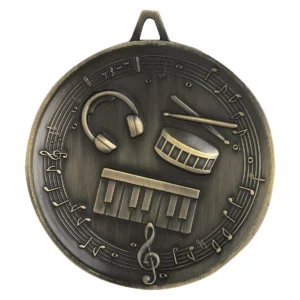 Gold heavyweight music with metal construction