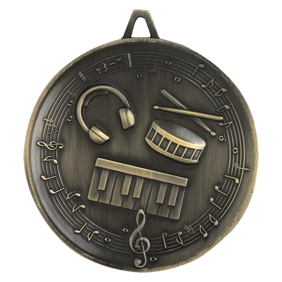m9321-gold Gold heavyweight music with metal construction