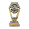 -gold Silver / gold hex tower-archery with resin construction