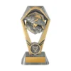 -gold Silver / gold hex tower-fishing with resin construction