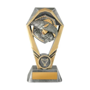 Silver / gold hex tower-fishing with resin construction