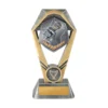 -gold Silver / gold hex tower-public speaking with resin construction
