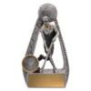 28056a-silver Silver hockey female portal player with resin construction