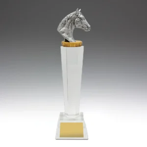 Horse crystal with crystal construction