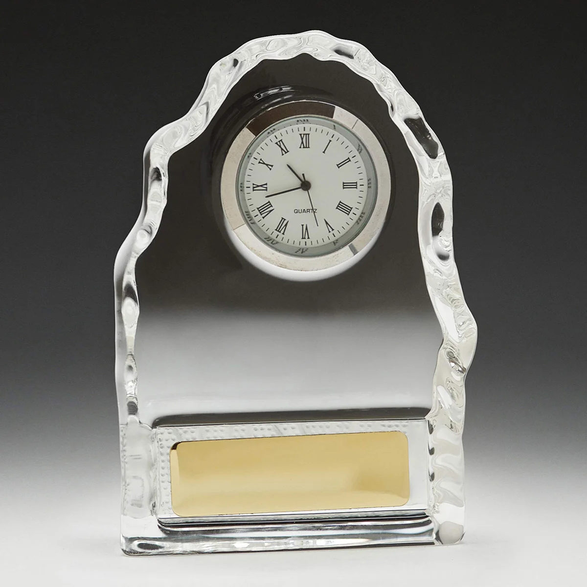cl431-grey-bg Iceberg crystal clock with crystal construction