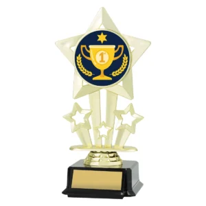 Gold icon star - 1st place with plastic construction