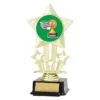 Gold icon star - academic character with plastic construction