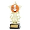 Gold icon star - chef with plastic construction