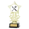 Gold icon star - cooking with plastic construction