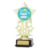 Gold icon star - it with plastic construction