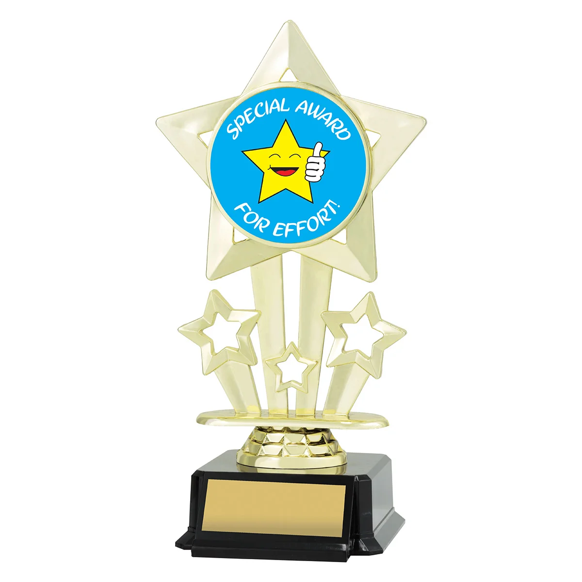 Gold icon star - special award with plastic construction
