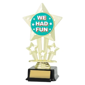 Gold icon star - we had fun with plastic construction