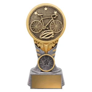 Silver / gold ikon - cycling with resin construction