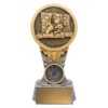 -gold Silver / gold ikon - go kart with resin construction