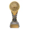 -gold Silver / gold ikon - netball with resin construction