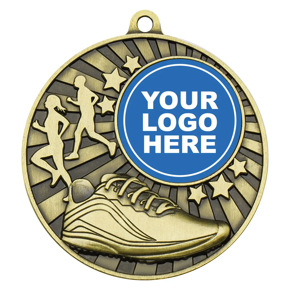 mz625g-gold Gold impact medal - cross country with metal construction