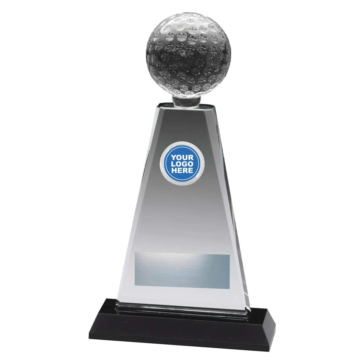 Integrity glass award with glass construction
