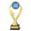 x523a-gold Gold laurel holder with plastic construction