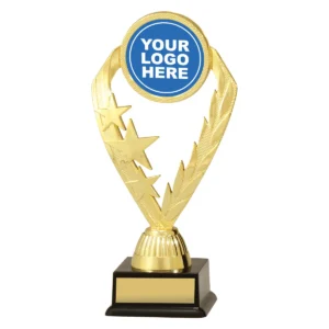Gold laurel holder with plastic construction