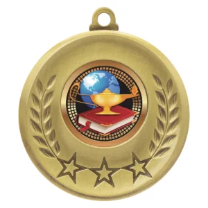 Gold laurel medal - academic with metal construction