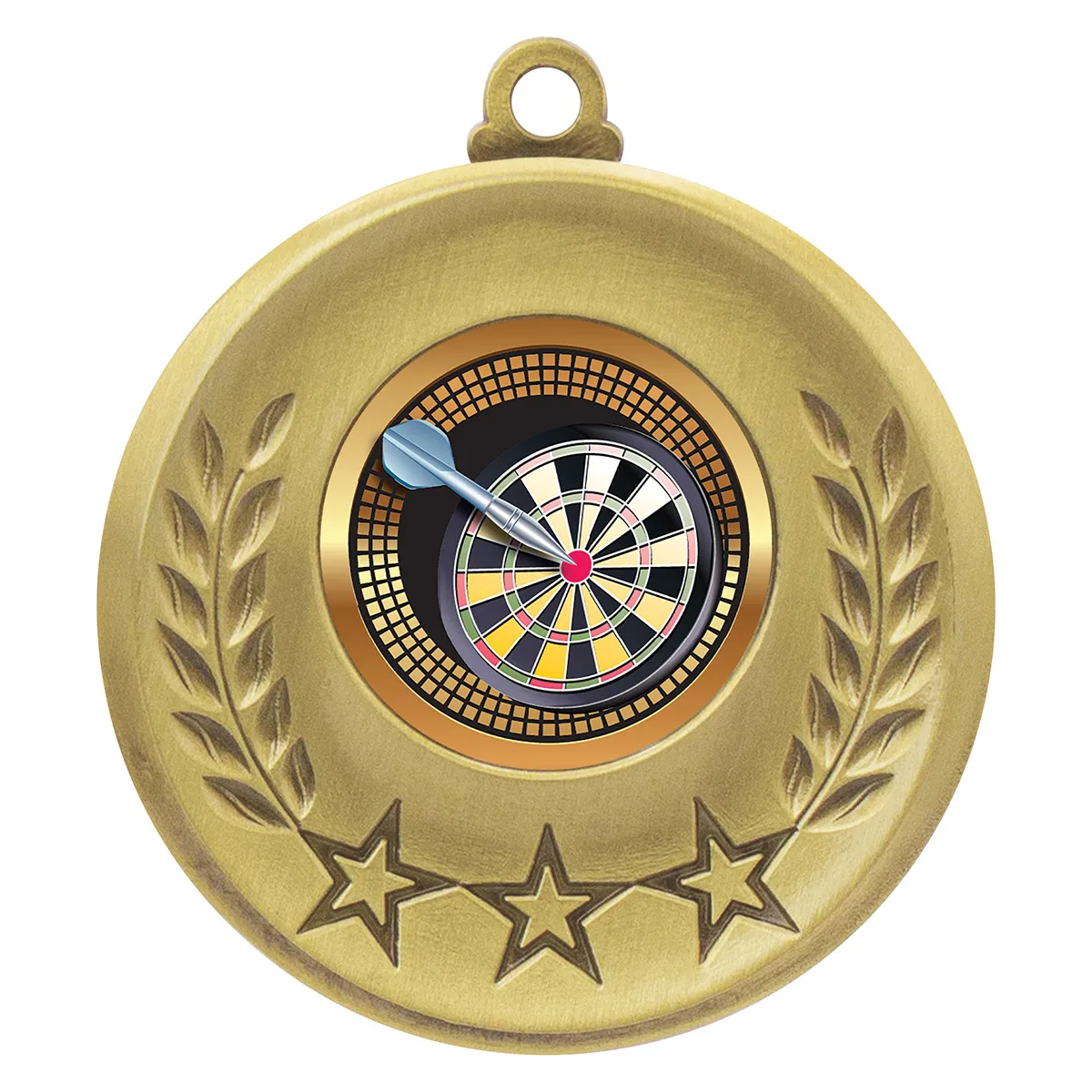 msh138g-gold Gold laurel medal - darts with metal construction