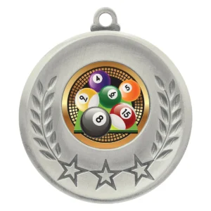 Silver laurel medal - pool with metal construction