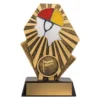 Gold lifesaving silhouette with resin construction
