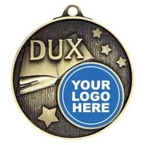 Gold logo medal - dux with metal construction