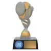 ar521a-silver Silver logo series - aussie rules with plastic construction