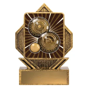 Gold lynx arrow - bowls with resin construction