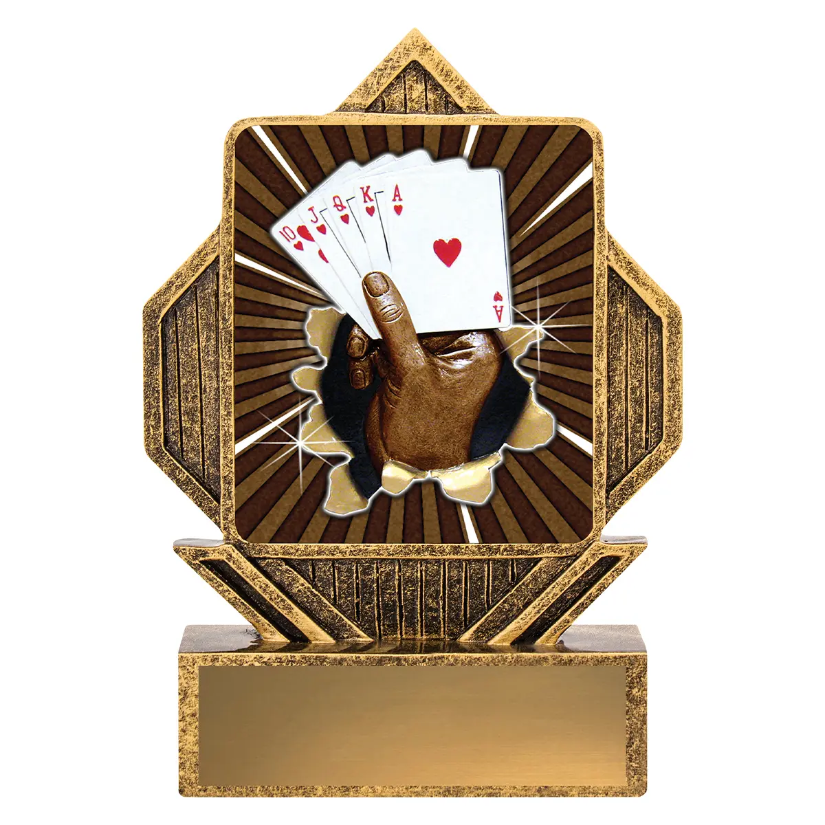 Gold lynx arrow - cards with resin construction