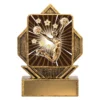 la325-gold Gold lynx arrow - cheerleading with resin construction