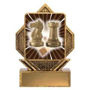 Gold lynx arrow - chess with resin construction