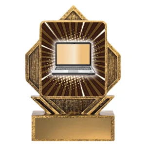 Gold lynx arrow - computers with resin construction