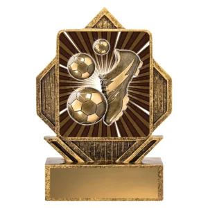 Gold lynx arrow - football with resin construction