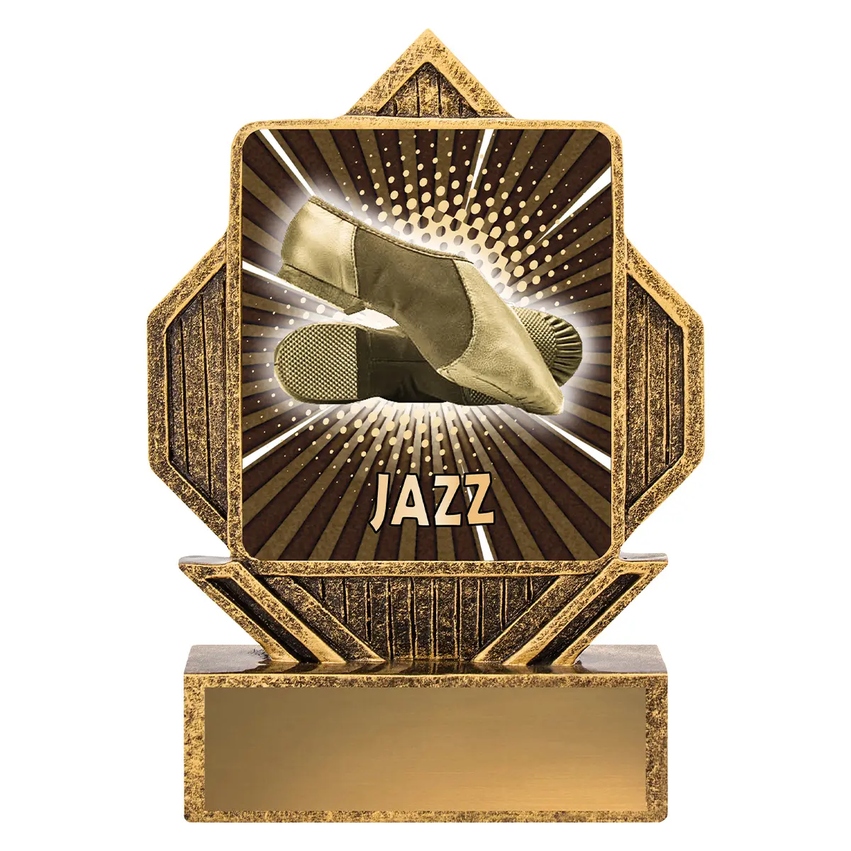 la322-gold Gold lynx arrow - jazz with resin construction