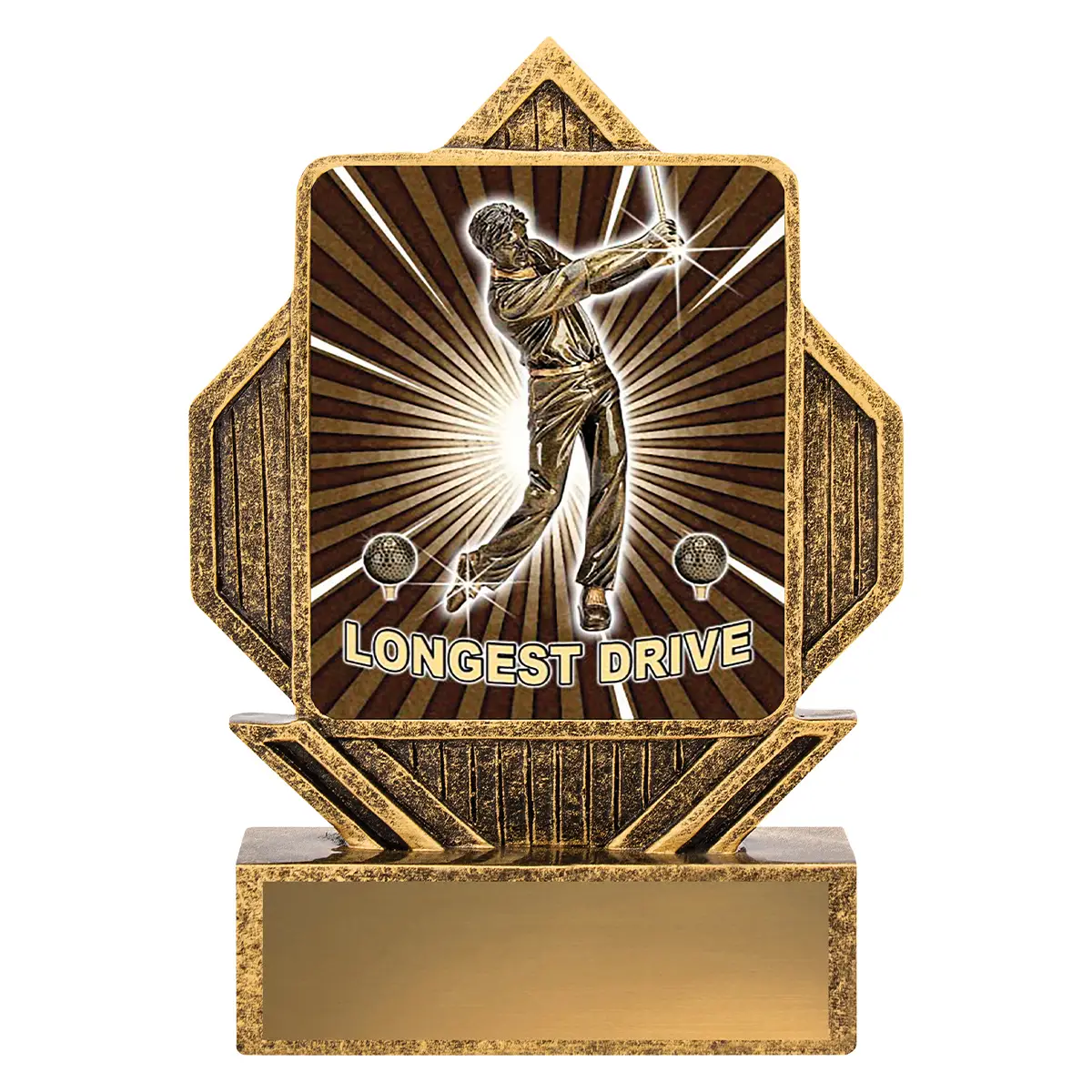 la069-gold Gold lynx arrow - longest drive with resin construction