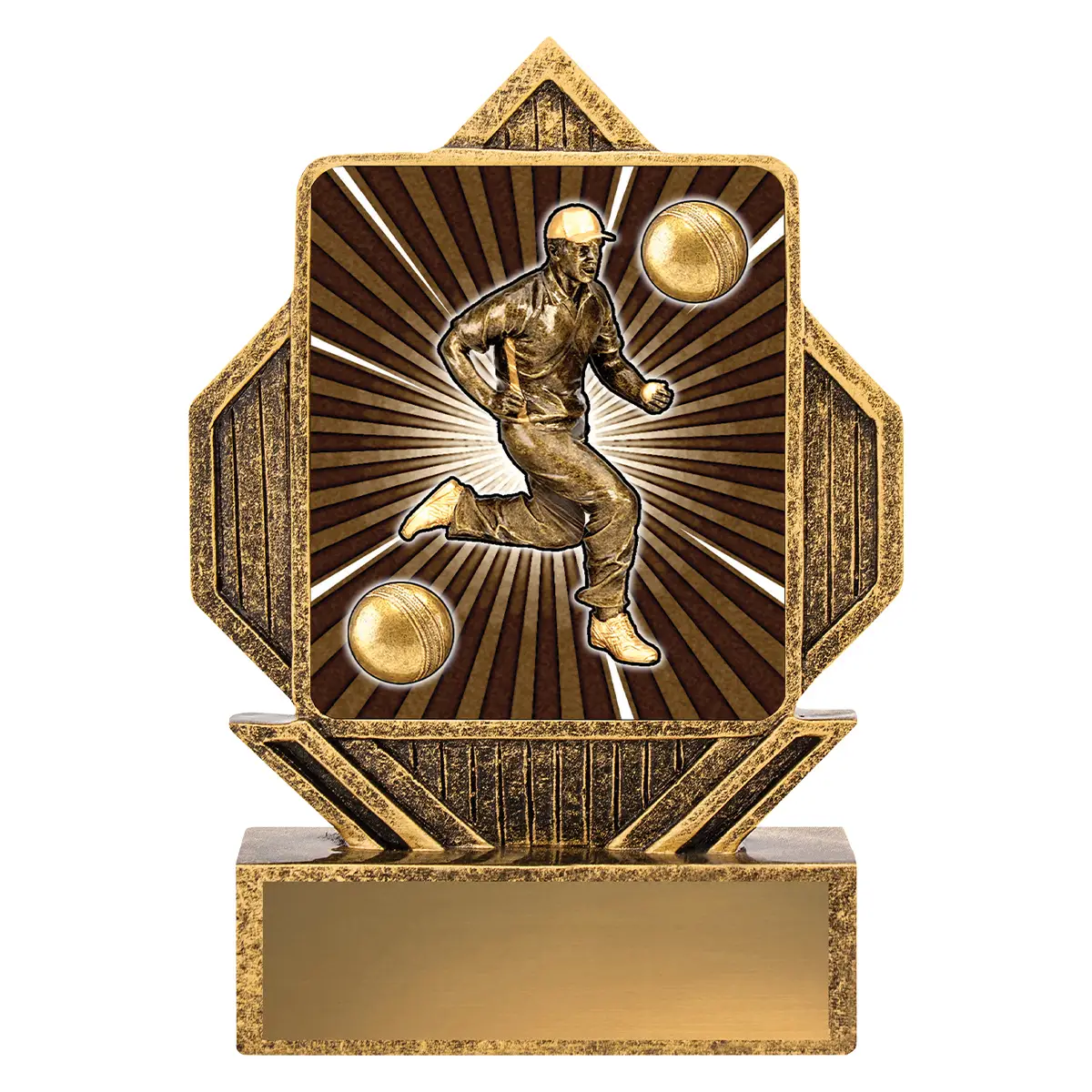 la010-gold Gold lynx arrow - male fielding with resin construction