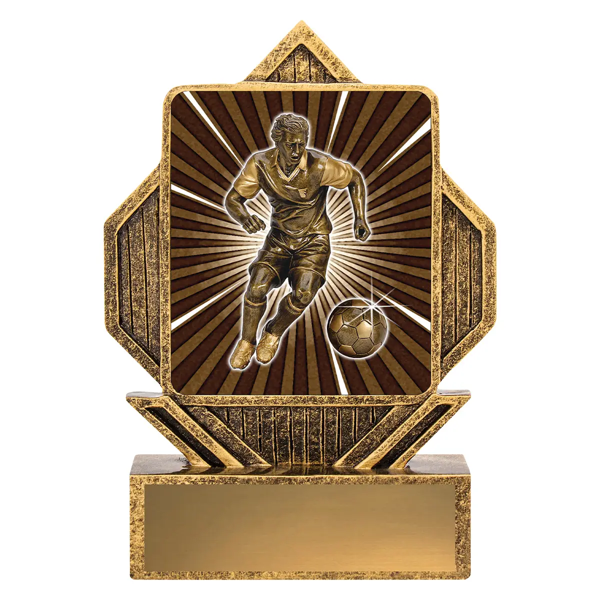 la080-gold Gold lynx arrow - male with resin construction