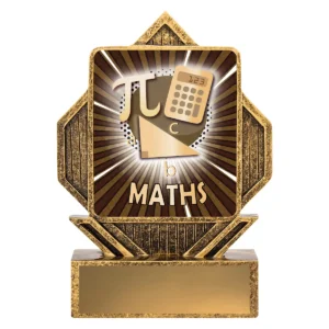 Gold lynx arrow - maths with resin construction