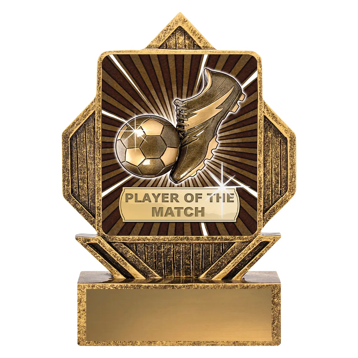 la082-gold Gold lynx arrow - pom with resin construction