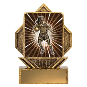 Gold lynx arrow - rugby female with resin construction
