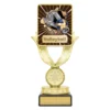 lpb027a-black Black lynx sentry - volleyball with plastic / marble construction