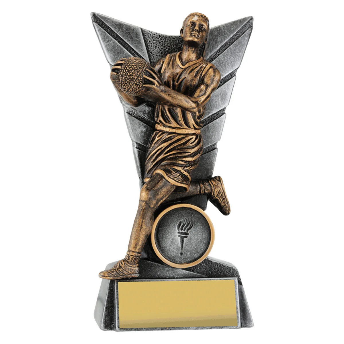 Gold male delta with resin construction