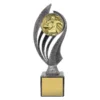 -gold Silver / gold male rugby husky with plastic / metal / marble construction