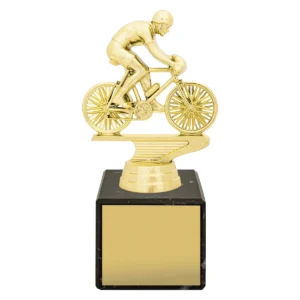 Gold marble column - cycling with plastic / marble construction