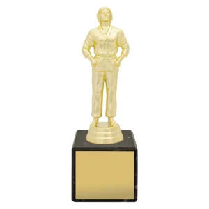Gold marble column - female judo with plastic / marble construction